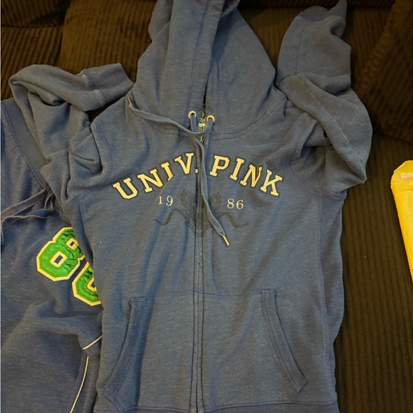 PINK by Victoria’s Secret royal blue hoodie  size L and joggers size M - Picture 4 of 11